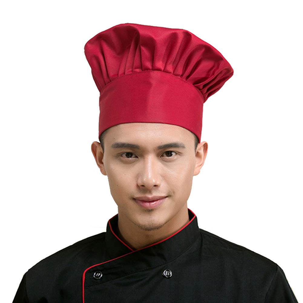 AFCJLTO Cappello Cuoco Traspirante,Kit da 2 pezzi con Regolazione Elastica, Cappello Chef professionale per Uomo e Donna, Ideale per Caffetterie e Ristoranti AFCJLTO Cappello Cuoco Traspirante,Kit da 2 pezzi con Regolazione Elastica, Cappello Chef professionale per Uomo e Donna, Ideale per Caffetterie e Ristoranti