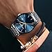 Raitown Relojes para Hombres Acero Inoxidable Impermeables Cuarzo Gran Dial Estilo Minimalista Reloj Hombre Opcionales de Esfera Azul Negra Dorado Plateado Imagen de Raitown Relojes para Hombres Acero Inoxidable Impermeables Cuarzo Gran Dial Estilo Minimalista Reloj Hombre Opcionales de Esfera Azul Negra Dorado Plateado