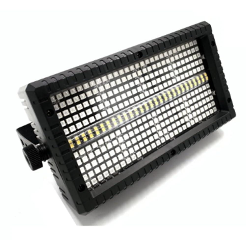 60W Mni LED Estroboscópico RGB 3 en 1 8 Particiones + 8000K 4 Particiones Super Brillante DJ Wash Bar Etapa Estroboscópica Enchufe de la UE