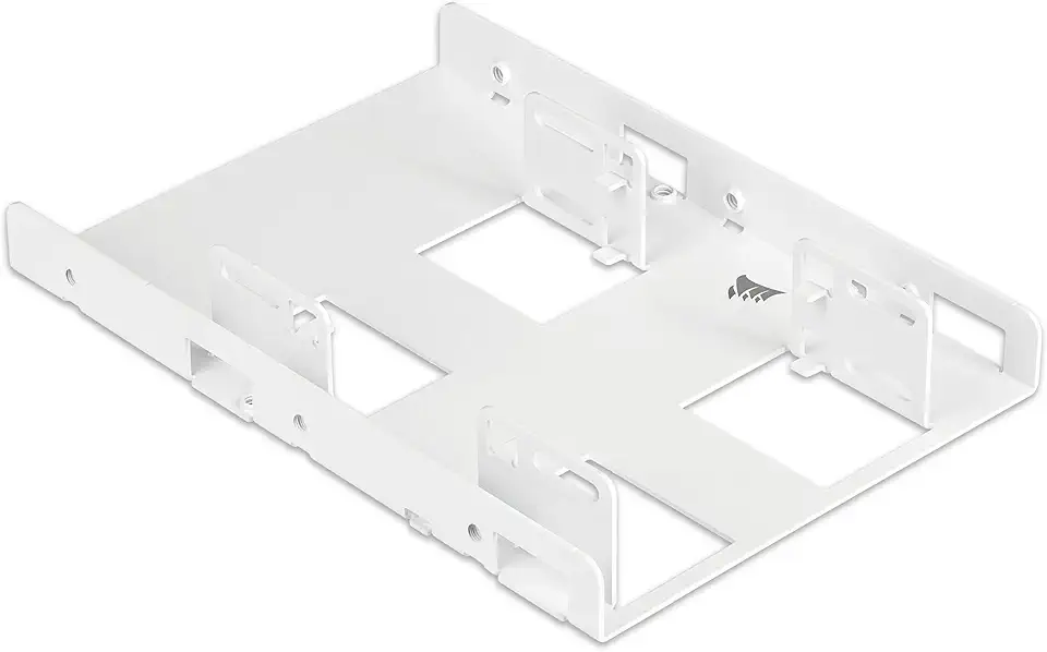 Corsair Dual SSD Mounting Bracket (3.5” Internal Drive Bay to 2.5", Easy Installation) White
