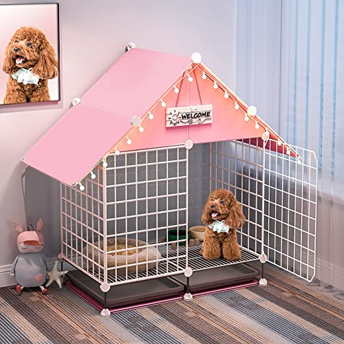 The Dog Crate Name Plate 15 FMXYMC Pet Dog House, Metal Dog Cage Dog Kennels Cat ...
