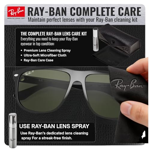 Image of Ray-Ban RB4147 BOYFRIEND Square Shaped Sunglasses for Men with Official RAYBAN Eyewear Kit
