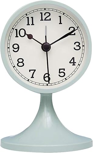 Miniatura 1 de Sherry Nightlight Reloj despertador redondo silencioso reloj de noche sin tictac reloj de viaje funciona con pilas