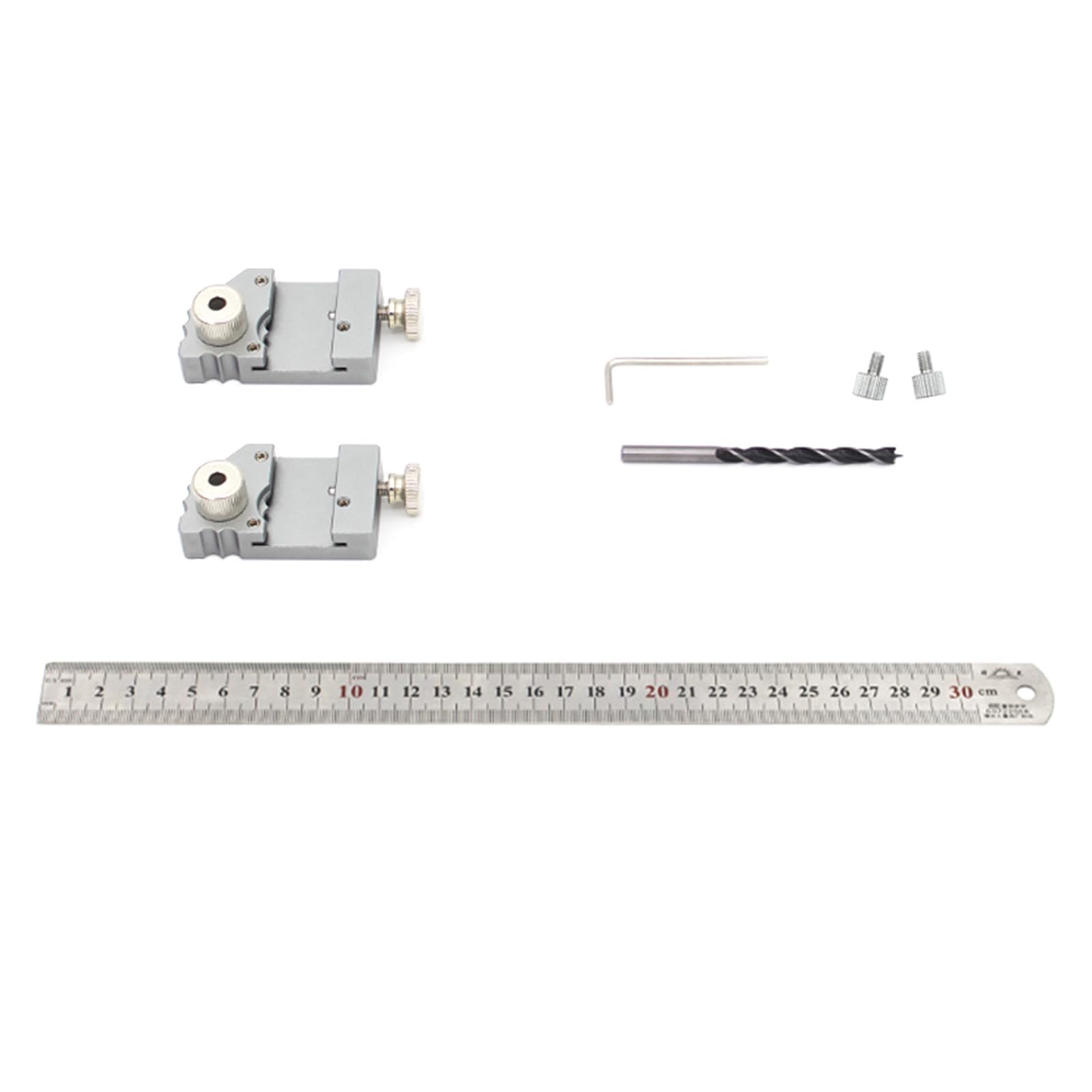Alloy Layout Tool with 45 90 Degree Scale for Accurate Woodworking Stone Marking & Drilling 25mm Thick Materials Cutting Woodworking Marking Tool