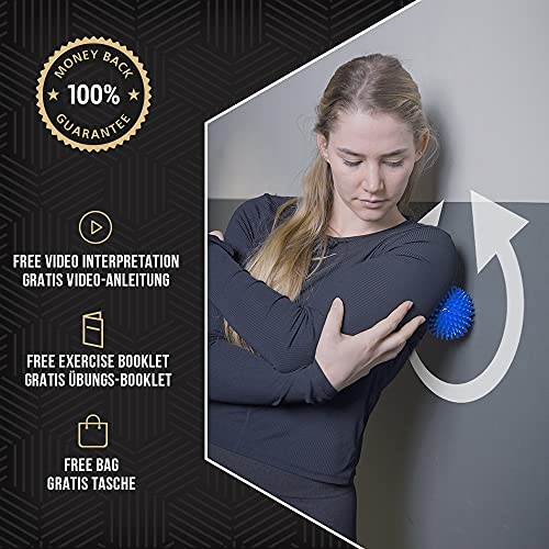 Igelball Bozeera 3er Set Massagebälle für Entspannung und Erholung