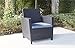 COSCO 88520BGYE Outdoor Living 4 Piece Malmo Patio Conversation Set, Gray