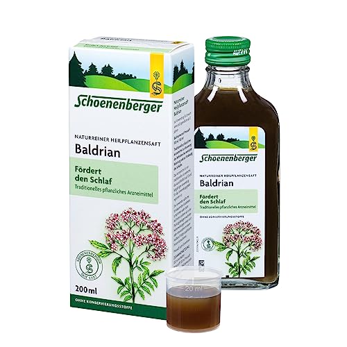 Schoenenberger - Baldrian naturreiner Heilpflanzensaft - 1x 200 ml Glasflasche - zur Besserung des Befindens bei nervlicher Belastung - freiverkäufliches Arzneimittel Schoenenberger - Baldrian naturreiner Heilpflanzensaft - 1x 200 ml Glasflasche - zur Besserung des Befindens bei nervlicher Belastung - freiverkäufliches Arzneimittel
