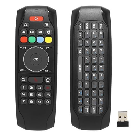 BIFANS Smart Backlit Remote Replacement, Fly Air Mouse Multifunctional Remote with Keyboard, Mini Wireless Keyboard & Remote Control for KODI Android TV Box HTPC IPTV PC Pad (C120)