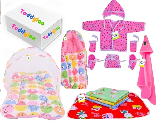 Image of Toddylon Newborn Baby Essentials Kit 12 Items Combo Set