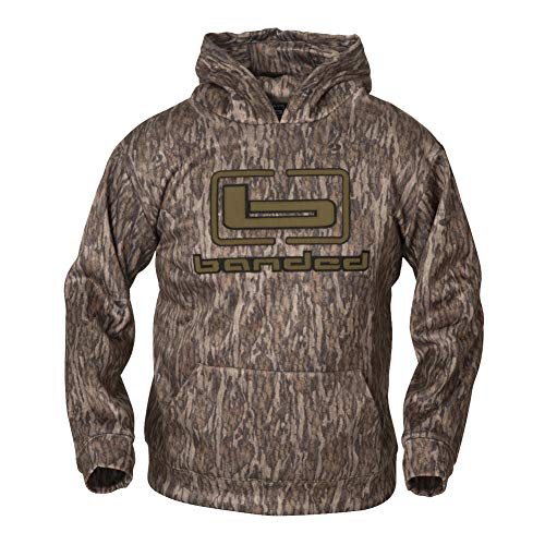 Banded Logo Hoodie – Soft Cotton-Blend Hunting & Casual Sweatshirt with Adjustable Hood