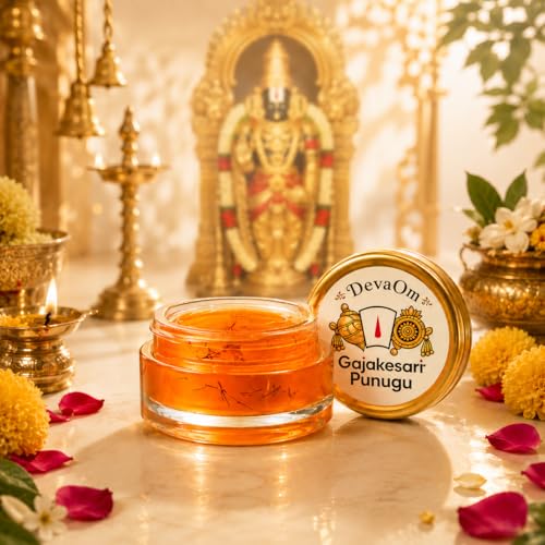 Image of GAJAKESARI PUNUGU | Punugu for Pooja Purpose, Traditional Temple Aroma, 5 Grms