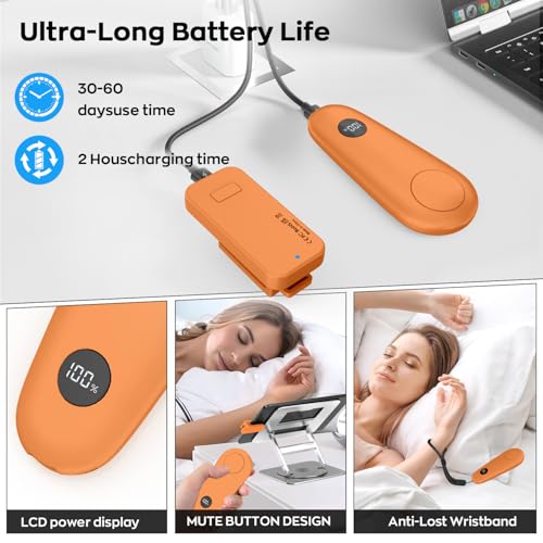 Image of RF Remote Control Page Turner for Kindle Paperwhite Scribe Accessories, Page Turner Clicker for iPad Tablets Reading Novels Taking, Phone Camera Video Record Triggers Remote, Orange