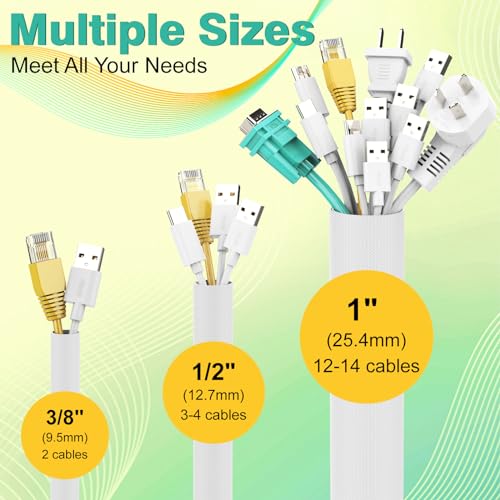 REFLYING Dog and Cat Cord Protector 3 Meters-12.7mm, Cable Tidy Sleeve, Protect Wires from Pets Chewing - Image 3