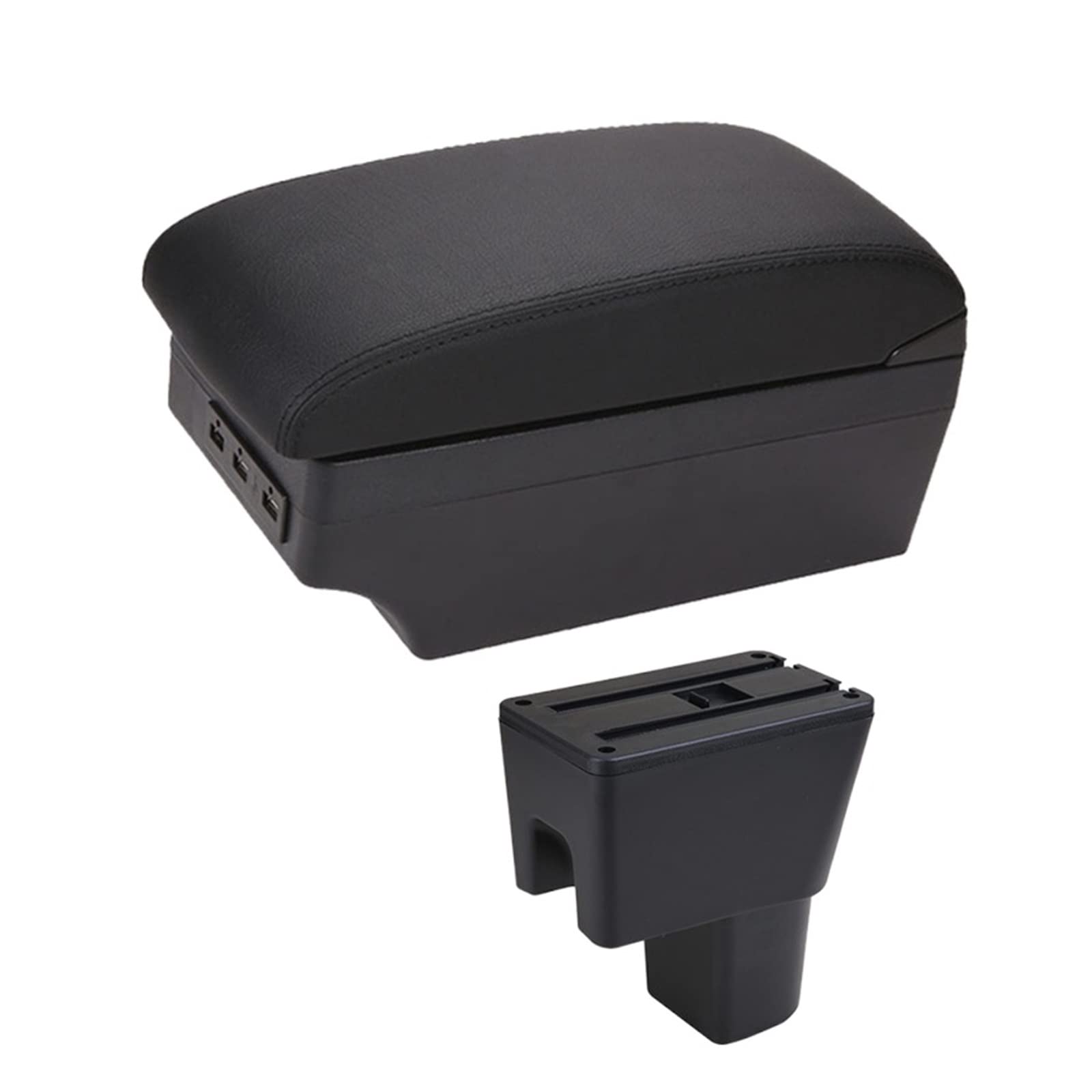 Auto Armsteundoos Voor Suzuki Voor Celerio Auto Armsteun Doos Auto Center Opbergdoos PU Leer SUB Accessoires Auto Armsteun Doos Auto Armsteundoos (Color : C1 7 USB