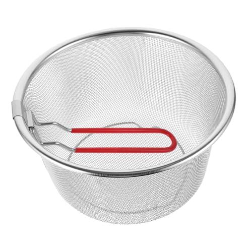 CONGARTENO Stainless Steel Mesh Fry Basket with Fo