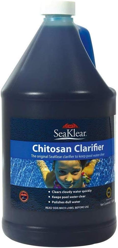 WQA Certified - SeaKlear Natural Clarifier for Pools, 1 Gallon Bottle