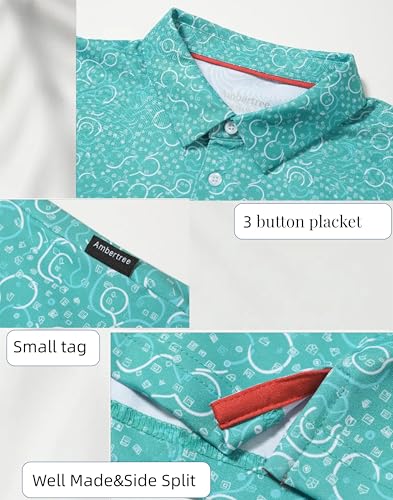 Golf Shirts for Men Short Sleeve Performance Moisture Wicking Casual Mens Polo Shirts4