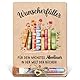BOFUNX Geschenke für Leseratten und Bücherwurm Geldgeschenk Verpackung Holz Wunscherfüller Geschenk Geburtstagsgeschenk für Buchliebhaber Freunde Kollegen Geburtstag
