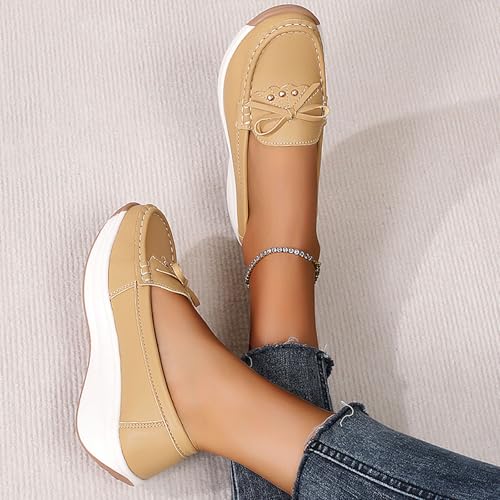 Chaussures décontractées féminines au design enveloppant et semelle plate