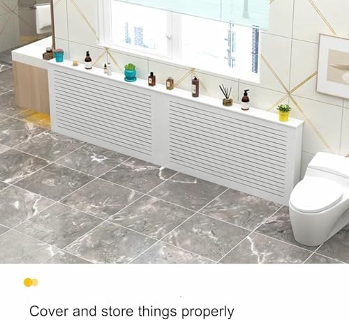 Cubre radiador MDF blanco protector que optimiza el calor en el dormitorio 7