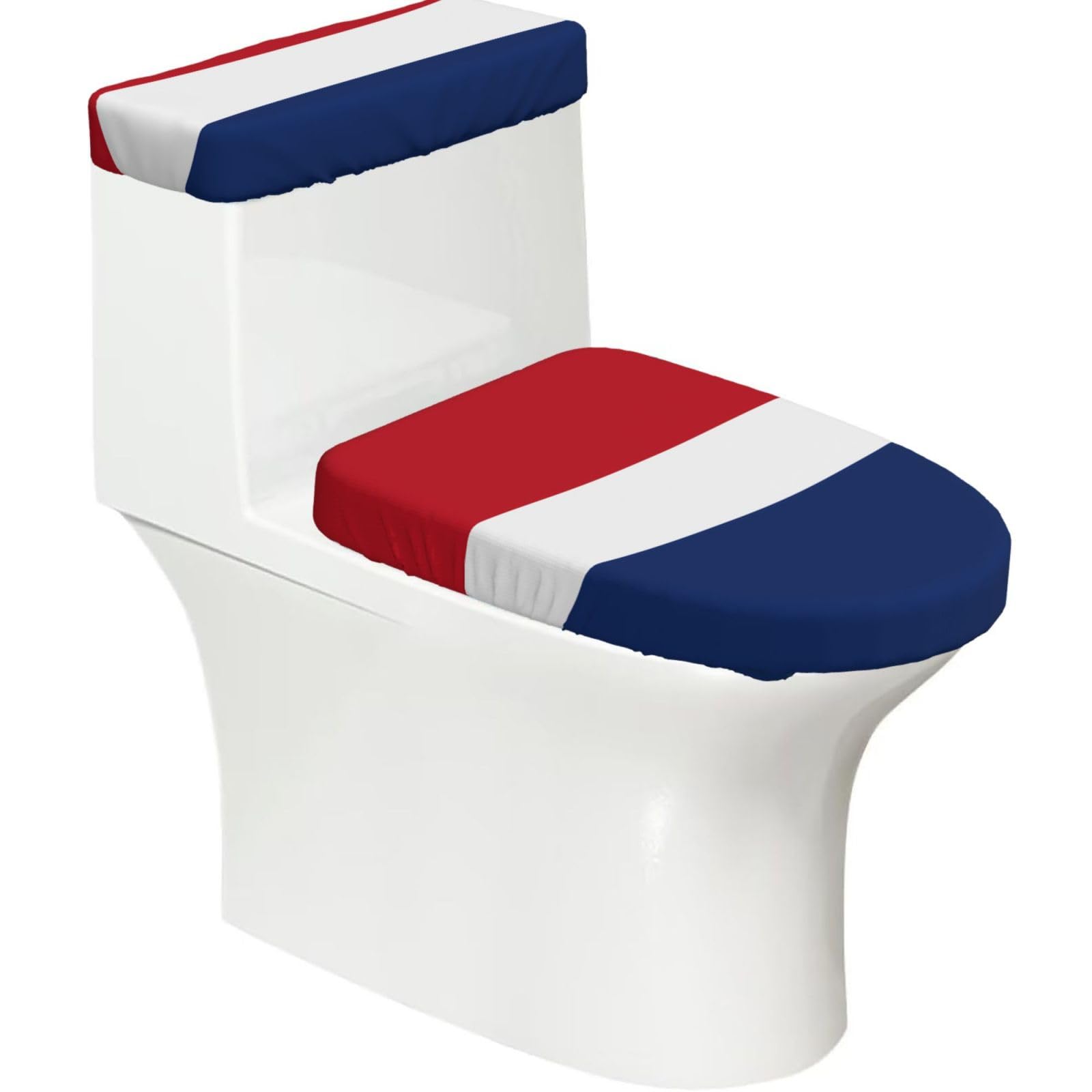 Mrowyc Black Dutch Flag Printed Toilet Seat Set - Set Of 2 - Universal Toilet Seat Cover - Housewarming Birthday Christmas Gift
