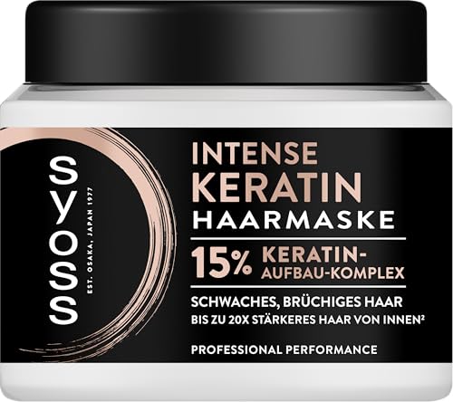 Syoss Keratin Boost 4-in-1 haarkuur 500 ml met blauwe lotus