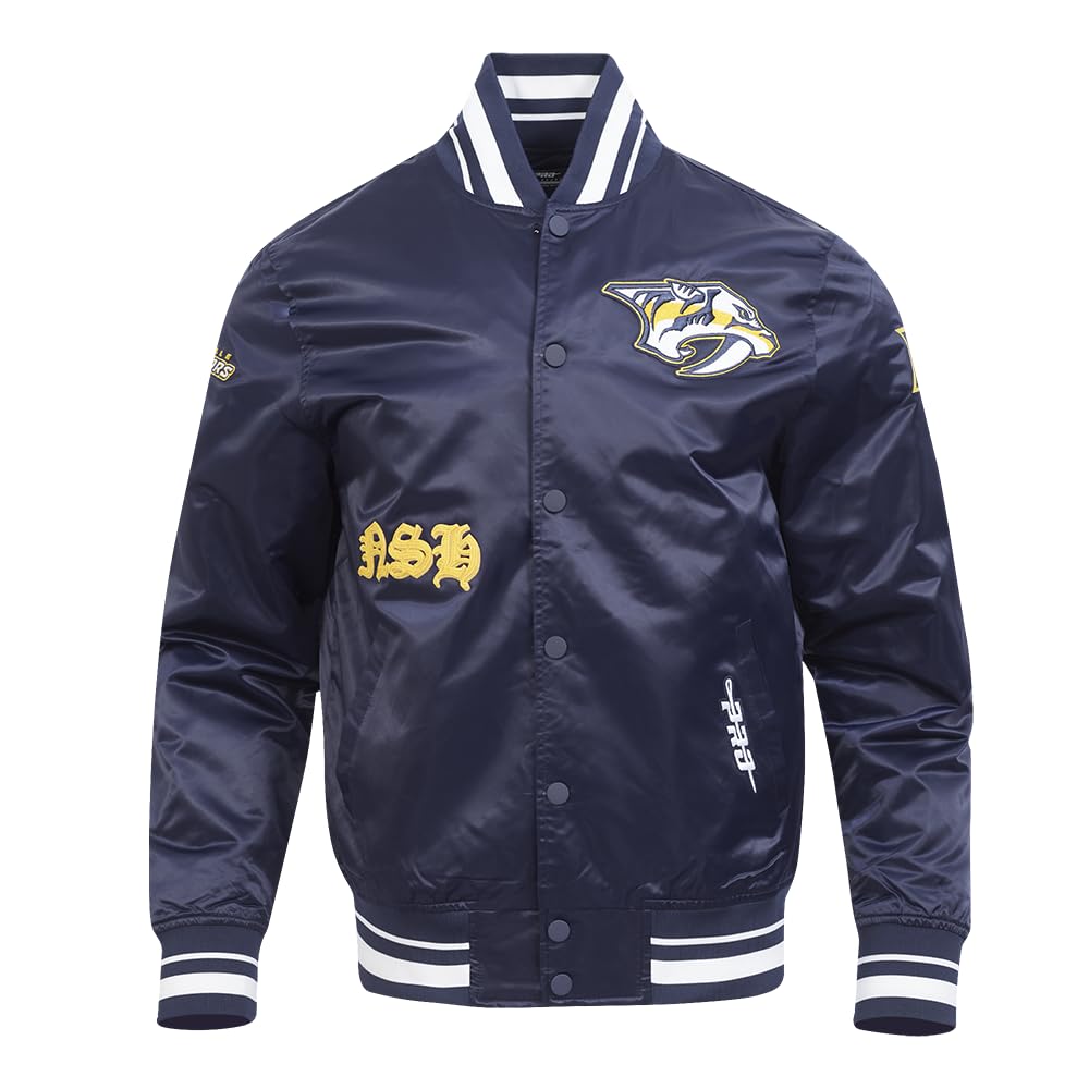Pro Standard Mens NHL Old English Satin Jacket