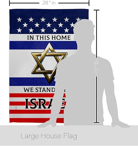 Miniatura 2 de Stand with Israel Bandera de Israel - Banderas americanas para exteriores, paquete de pancartas de 3 x 5 pulgadas, póster para puerta de habitación,