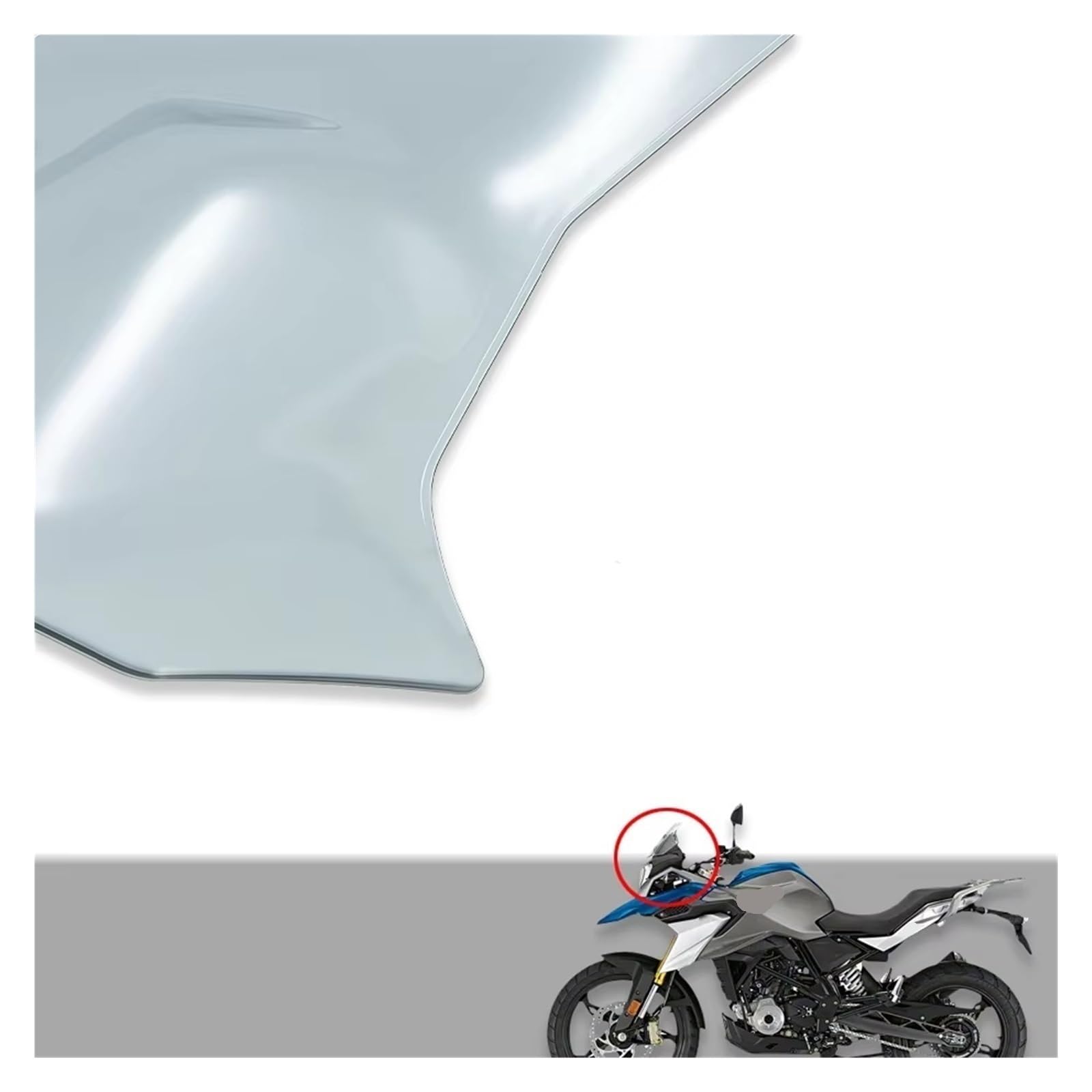 Pantalla Moto para G310GS para G310 GS 2017-2024 para G310-GS 2023 22 Accesorios De Motocicleta Sport Touring Parabrisas Deflector Visera(Smoke)
