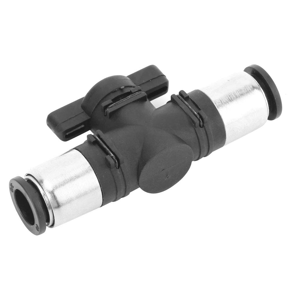 Przyłącze Pneumatyczne, Czarne Pneumatyczne Szybkozłączka 2-Drożna Pneumatyczna Buc Sterownik Złącza Zaworu Ręcznego Buc Wąż 6 Mm-12 Mm (Buc-10)