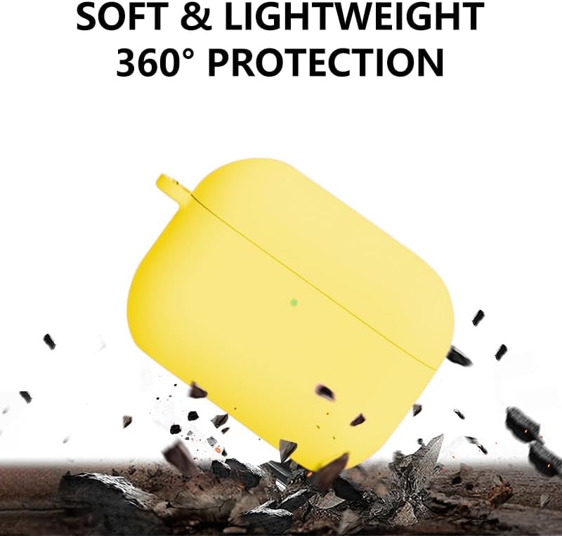 Miniatura 6 de Funda de silicona para AirPods Pro de 2 generación con kit de limpieza, llavero para hombres y mujeres, accesorio protector ideal para AirPods Pro