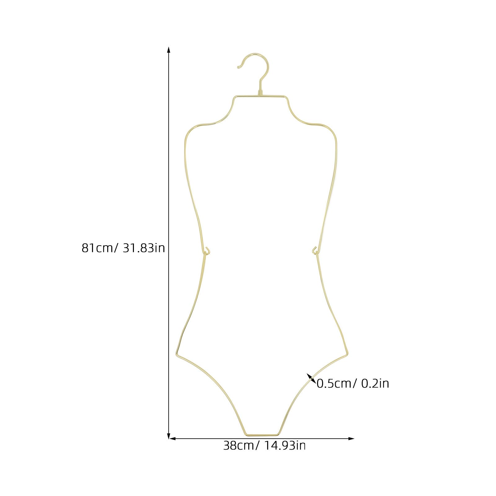 Balacoo Gruccia Pieghevole in Metallo per 2 Costumi da Bagno Donna, per Esposizione e Uso in Viaggio