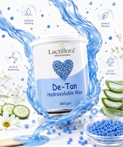 Image of Lactiflora Professional De-Tan Hydrosoluble Wax, 800 gm, Hair Removal Wax Beads
