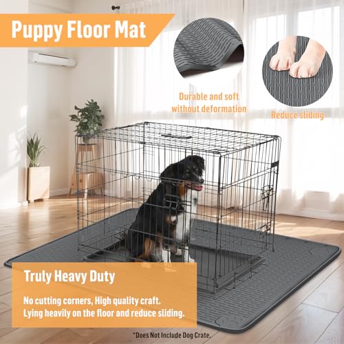 Tapis de cage chien silicone imperméable tapis niche grand format sol - 6