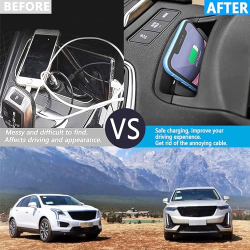 Chargeur voiture sans fil Cadillac XT5 XT6 console centrale