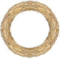 Strohkranz/Strohrömer 30 cm – 1 Stück | Natur Strohkränze Ø 30 cm x 5 cm | Kränze zum Basteln, Dekorieren & Selbermachen | Weihnachtskranz, Türkranz, Tischdeko, DIY Kranz