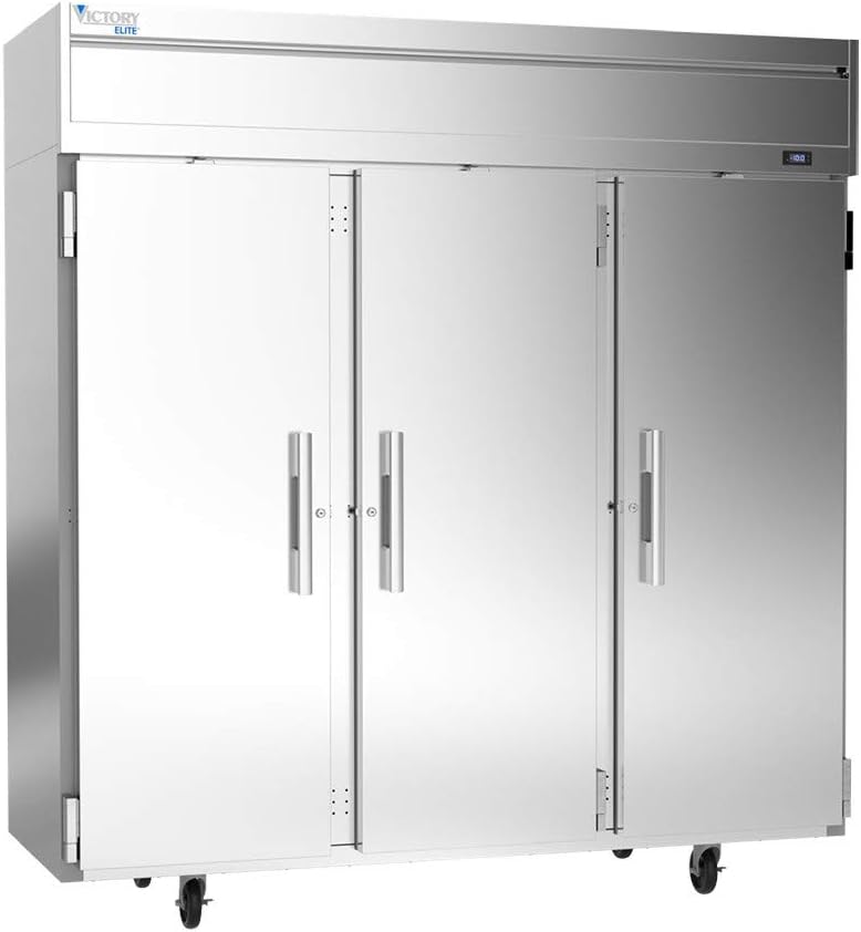 Victory Elite VEFSA-3D-SD-HC Three Section Freezer with Solid Doors
