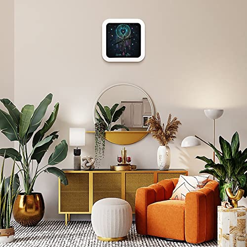 Pendule murale silencieuse attrape-rêves 26x26cm pour bureau - 8