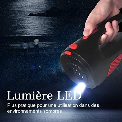 Aspirateur à Main Sans Fil,AUELEK Aspirateur Voiture Rechargeable 5000PA HEPA Cyclonique Puissante 120W Batterie Lithium 2200mAh Nettoyage Humide Sec pour Voiture Ménage Liquide Bureau Canapé Animaux - Image 8