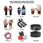 WARM BODY COLD MIND V1 Lifting Wrist Straps for Olympic Weightlifting - Rated at 660 lb - Hand Wraps for Powerlifting, Weight Lifting, Bodybuilding Functional/Cross Training, Deadlift Gym Bar, Cotton - Image 5