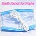 Produktbild FASFSAF Maske Gummiband Maske Seilmaske Gummiband Klebeband Maske Ohrhängeseil Rundes Gummiband DIY Kleidung Bastelzubehör