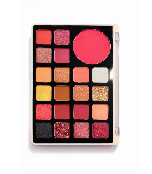 Eyeshadow Palette with Blush, Multi-Color Shades Makeup Set, All Skin Types, Dewy Luminous Radiant Finish-image-10