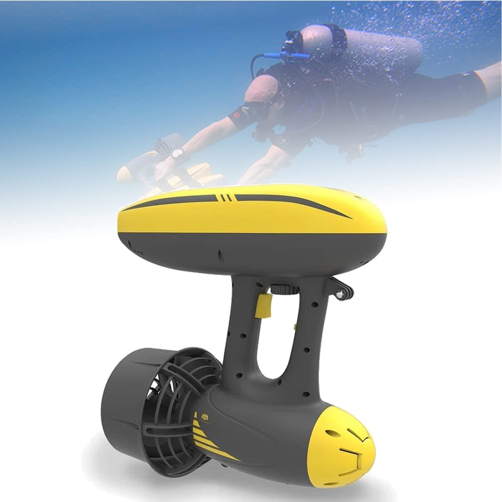 Propulsore Subacqueo, Scooter Subacqueo con 3 Supporti per Fotocamera, Jet Scooter Subacqueo per Immersioni Snorkeling Avventure Attrezzatura da Piscina per Sport Acquatici Immersioni e