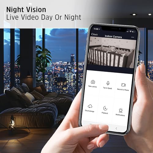Energizer Smart Wi-Fi Indoor Security Camera, 1080P Full HD with Motion Alerts, Two-Way Communication, App Access, Cloud or SD Storage, Foldable Design for Privacy, 2.4Ghz Wi-Fi - image 7