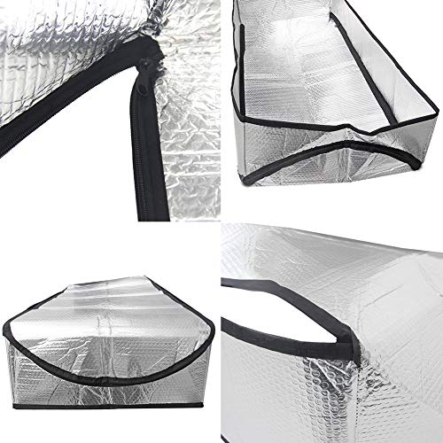 Dachboden Treppen Isolierabdeckung, Isolierabdeckung mit Wasserdicht Reißverschluss, Dachboden Treppe Isolator Abdeckung für Pull Down Treppe, reines Aluminium, feuerfest