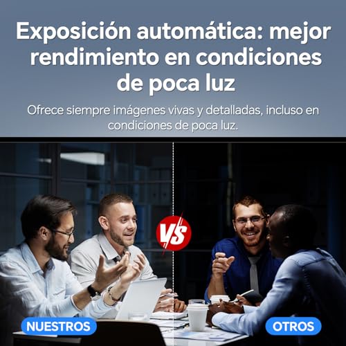 NewlineWork 4k PC Webcam con micrófonos duales con cancelación de Ruido, Enfoque automático, corrección de luz, con Obturador de privacidad y trípode, USB 2.0 UHD Webcam para PC Mac Skype Streaming - imagen 3