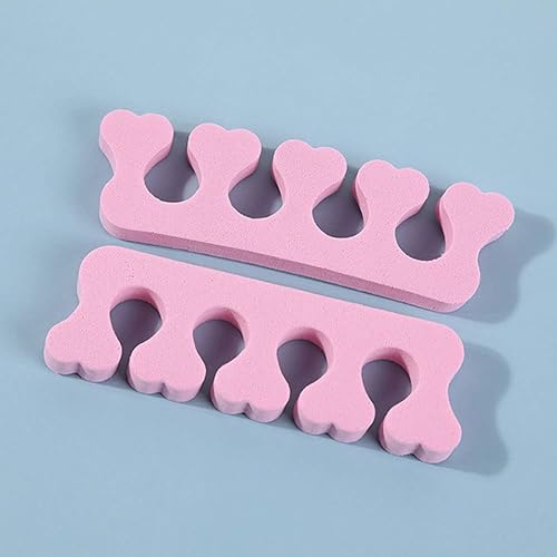 Miniatura 8 de Separadores de dedos de 100 unidades, cojines de espuma suave, separadores de dedos de pedicura, perfectos para esmalte de uñas, pedicura, alivio de