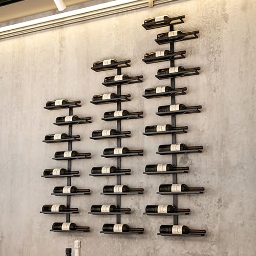 Étagère à vin réglable noire pour optimiser le rangement mural - 7