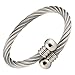 Magnetic Bracelet High Power Therapy Magnets Stainless Wire Door Knob End - Large