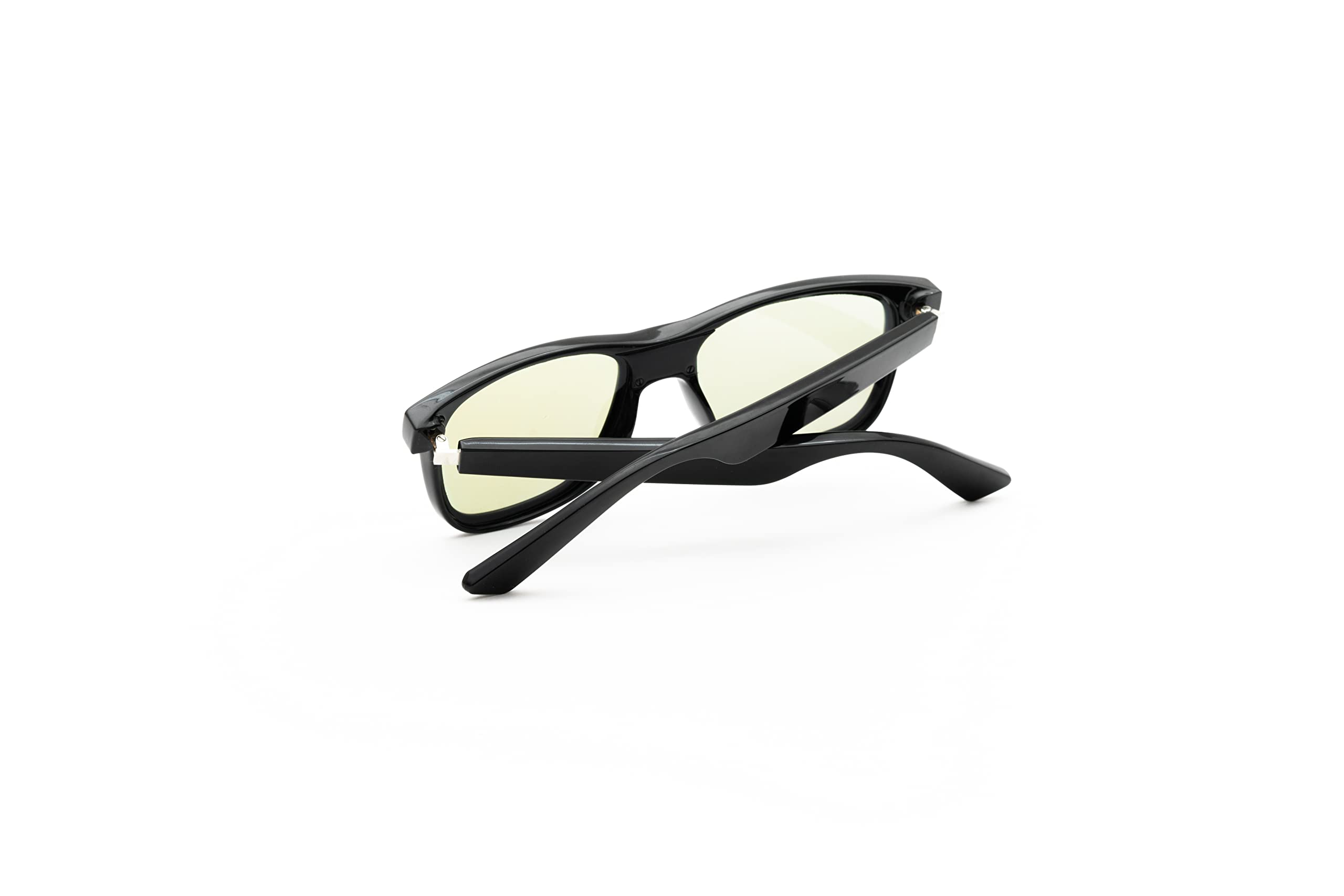 Wicue VR-3001 Occhiali da sole E-lectromusic, lenti elettroniche fotocromatiche istantanee e polarizzate, Bluetooth, gestione chiamate e musica tramite touch, Nero